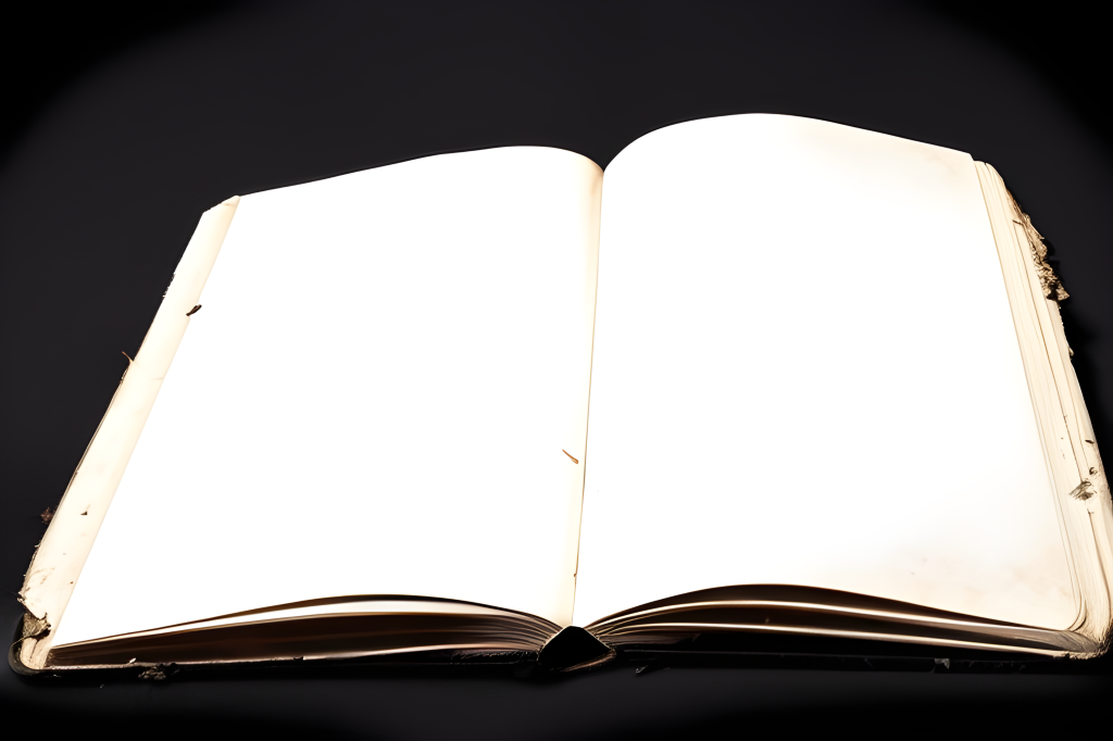 This image has an empty alt attribute; its file name is a-book-with-blank-pages-old-cover-cracked-and-worn-pages-are-tattered-and-torn-trending-on-ar-188425027.png
