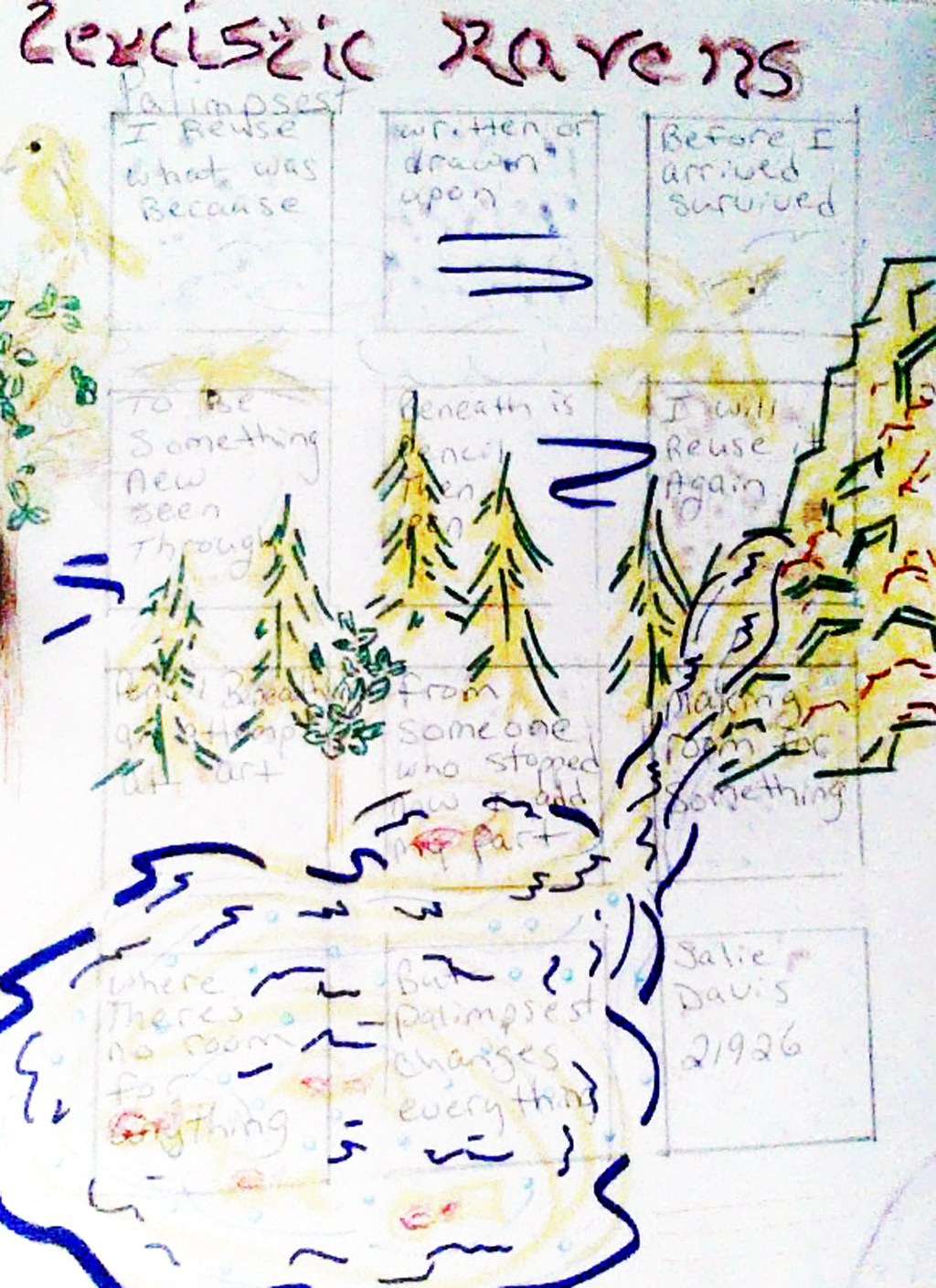 Palimpsest Poem and&nbsp;Art